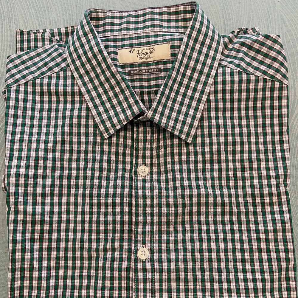 Original Penguin Heritage Slim Fit Men's Shirt XL